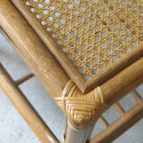 Rattan side table