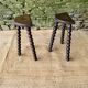 Paire de tabourets vintage