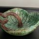 Vintage water lily pocket in enameled ceramic