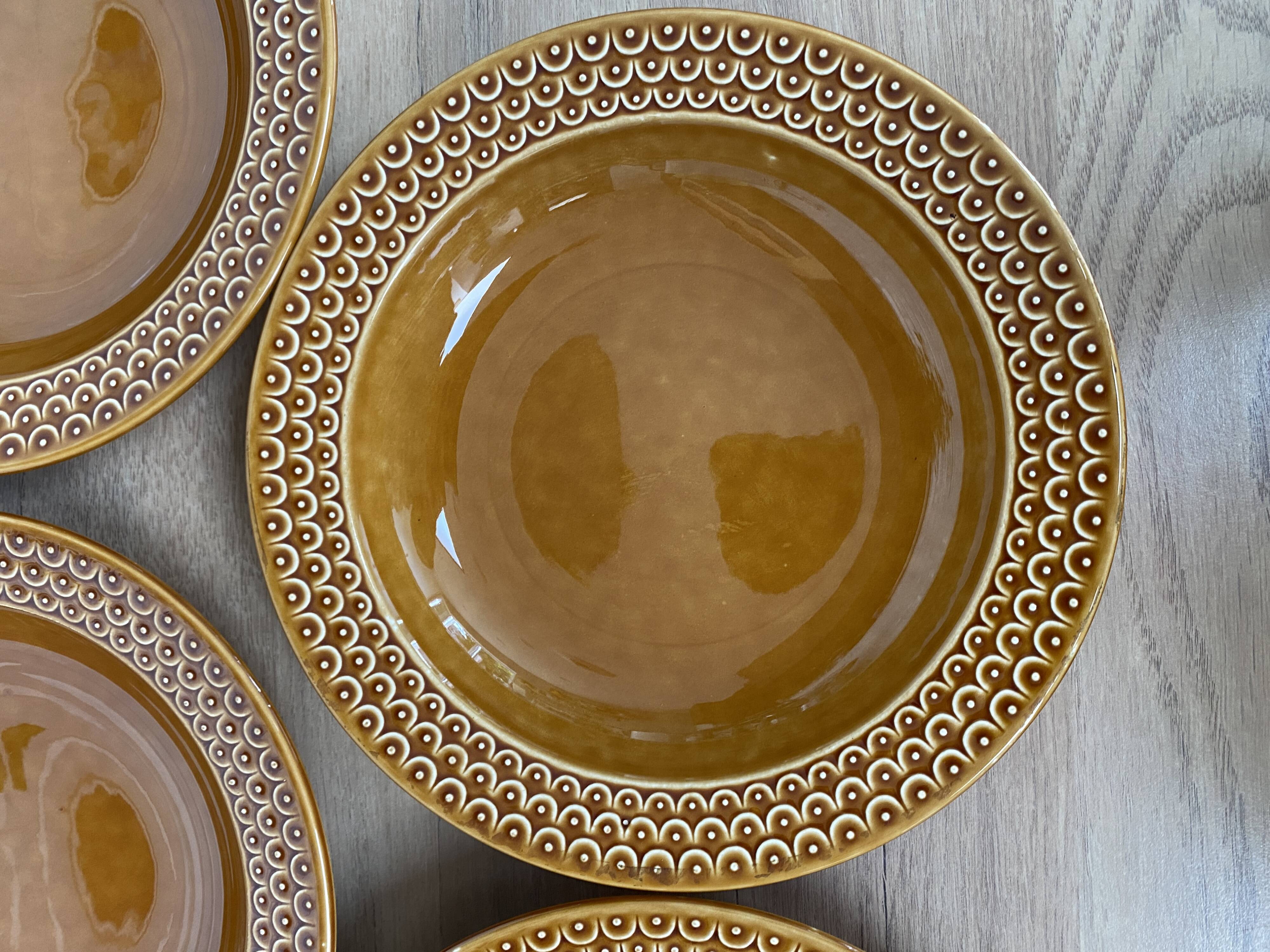 Set of 12 Pagnossin earthenware plates