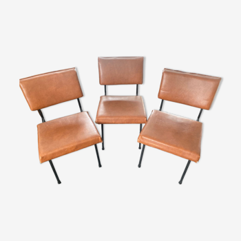 Set of 3 Chairs Gérard Guermonprez