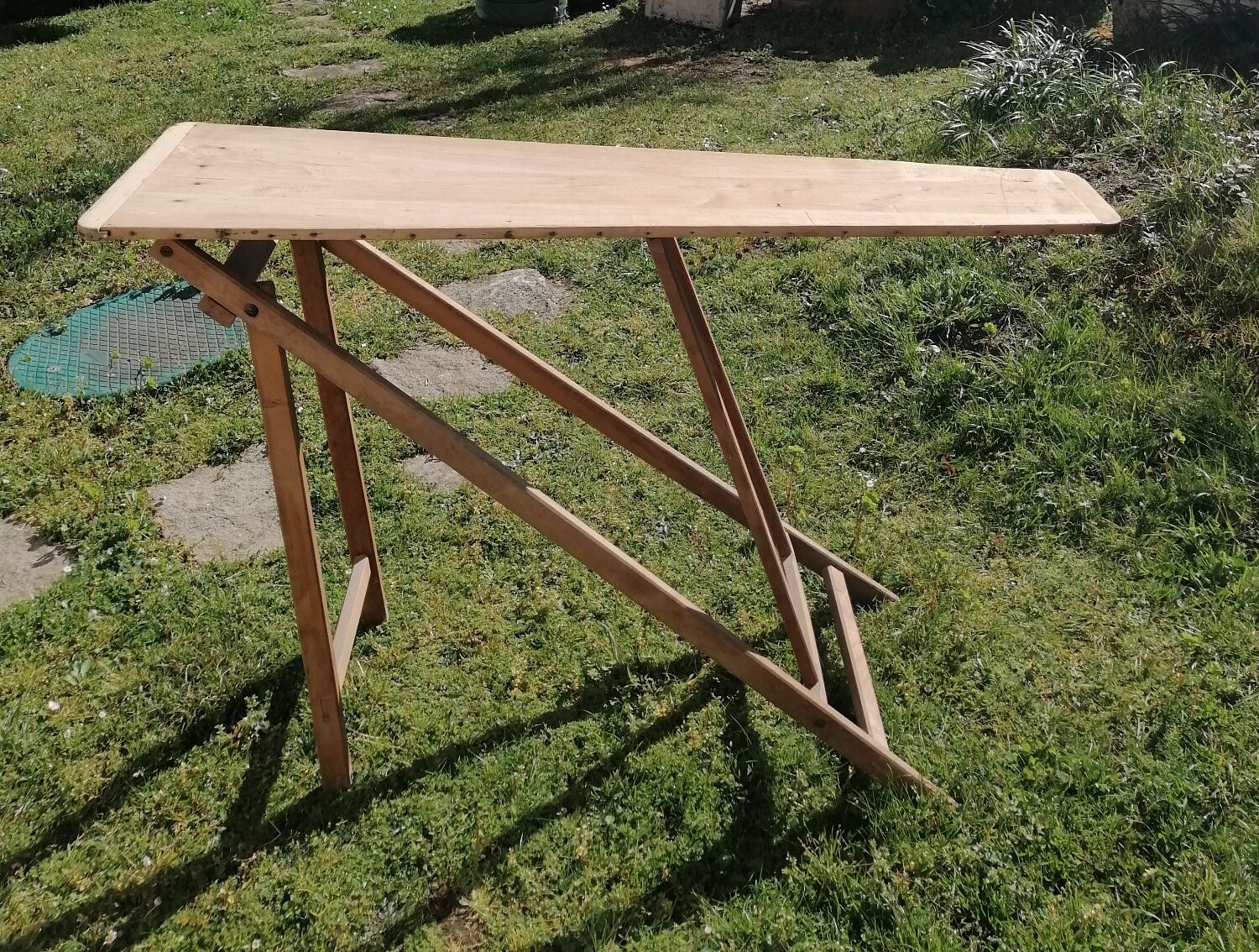 Wooden ironing board