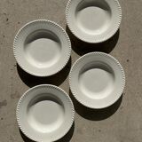 Set of 4 hollow plates in Coronet style D:23,5cm