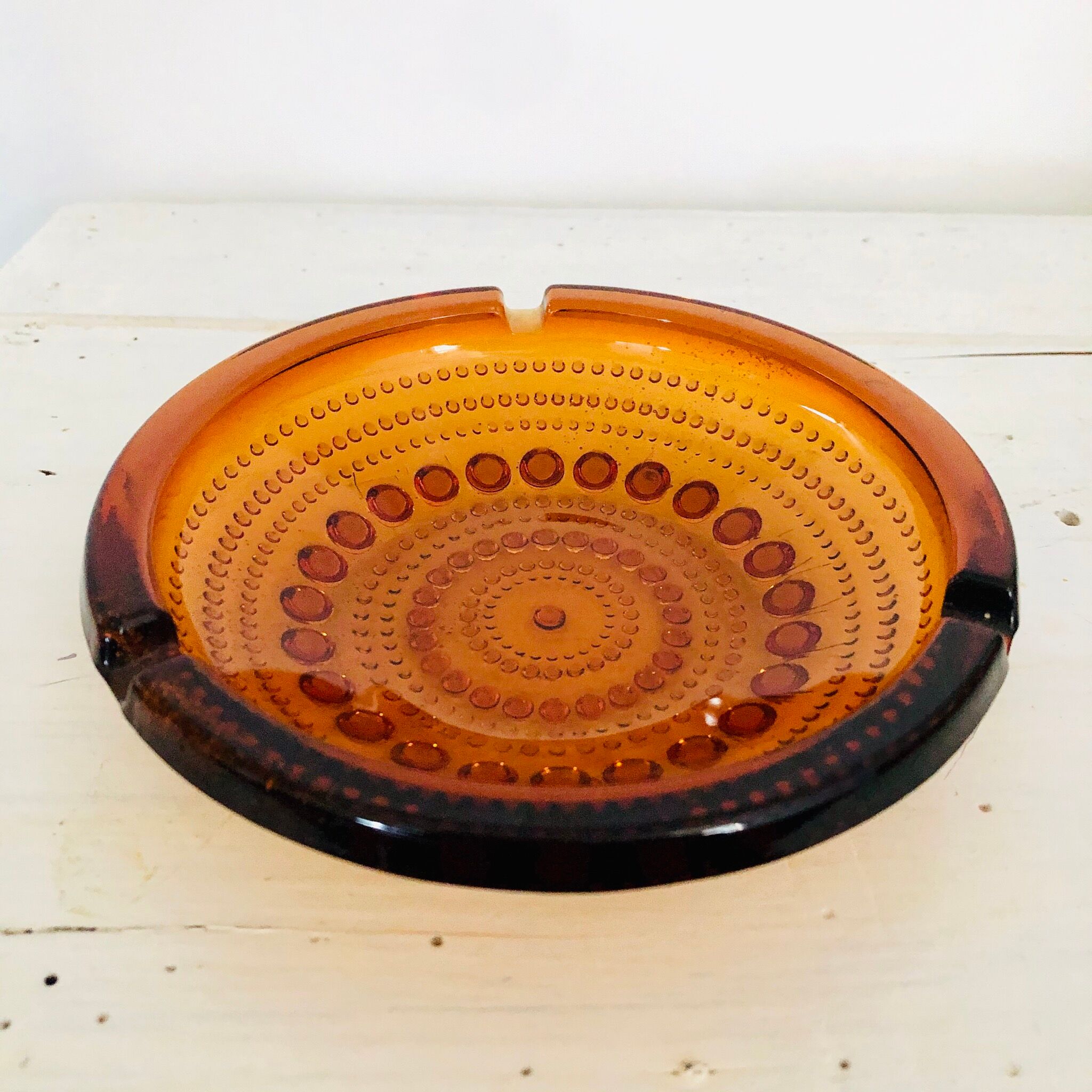 Amber ashtray