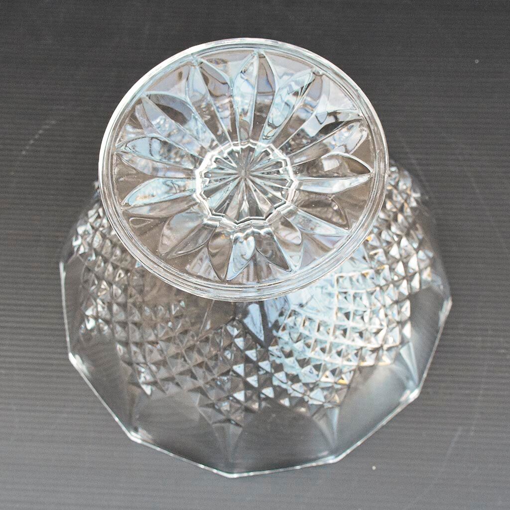 Compotier cup on foot flat servant cup pedestal crystal