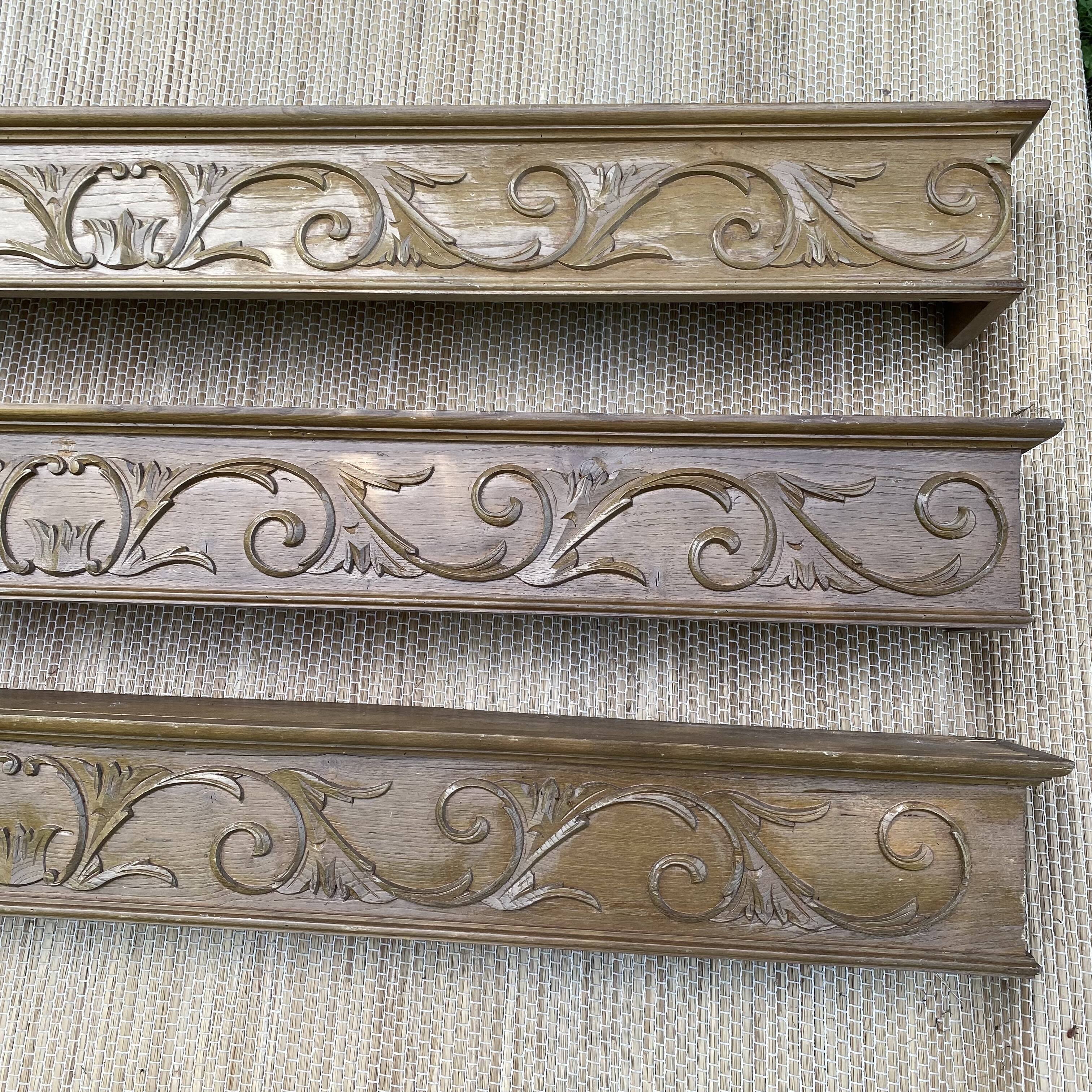 Old wooden curtain cover