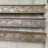 Old wooden curtain cover