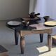 Small suspension in organic teak hat D30 H20