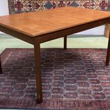 70s English teak table with a butterfly extension