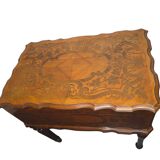 Marquetry silverware cabinet