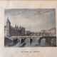 Color engraving, the bridge to change, Paris