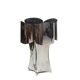 “Quadrilobe” lamp in polished metal. 1970s.