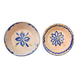 Antique Handmade Terracotta Ceramic Lebrillos Bowls Fajalauza, Granada Spain XIX