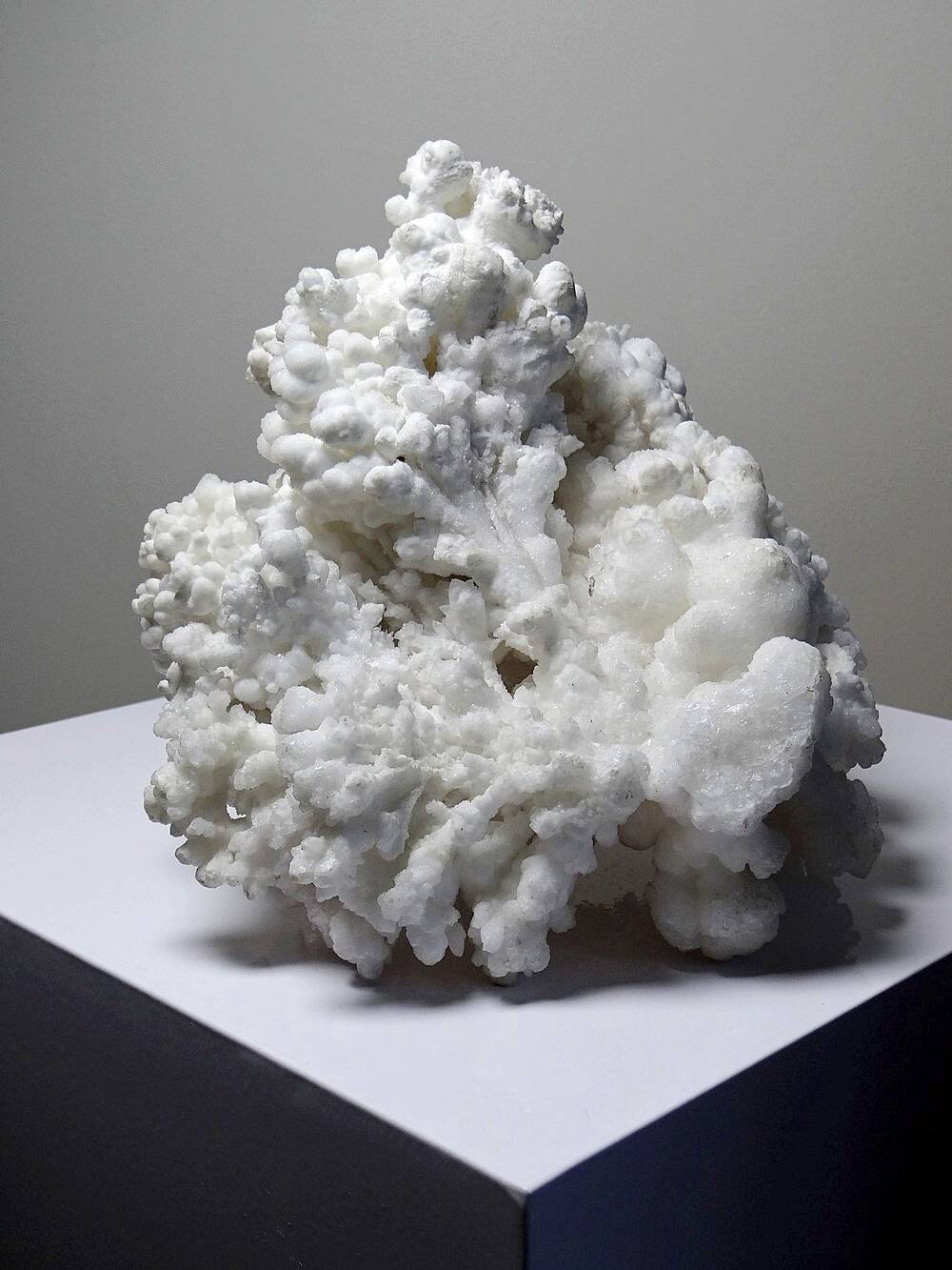 Collection minérale ancien spécimen d'aragonite blanche du Mexique +3,2kg