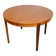 Table ronde extensible vintage en teck, années 70
