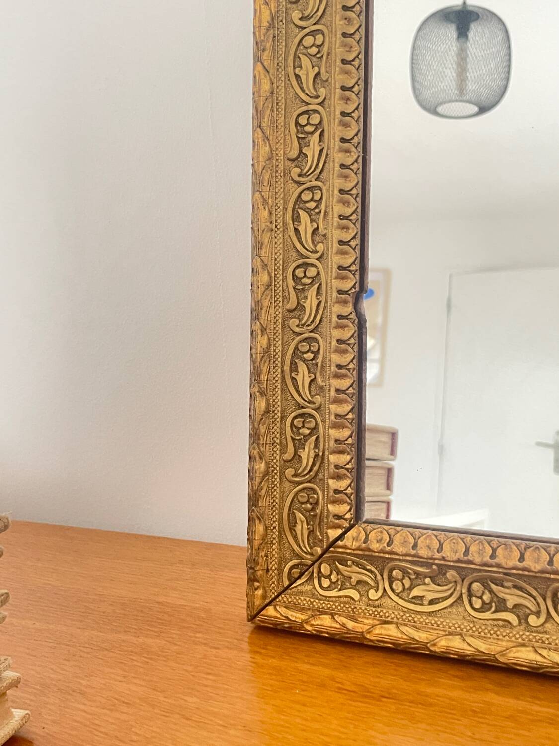Vintage golden mirror