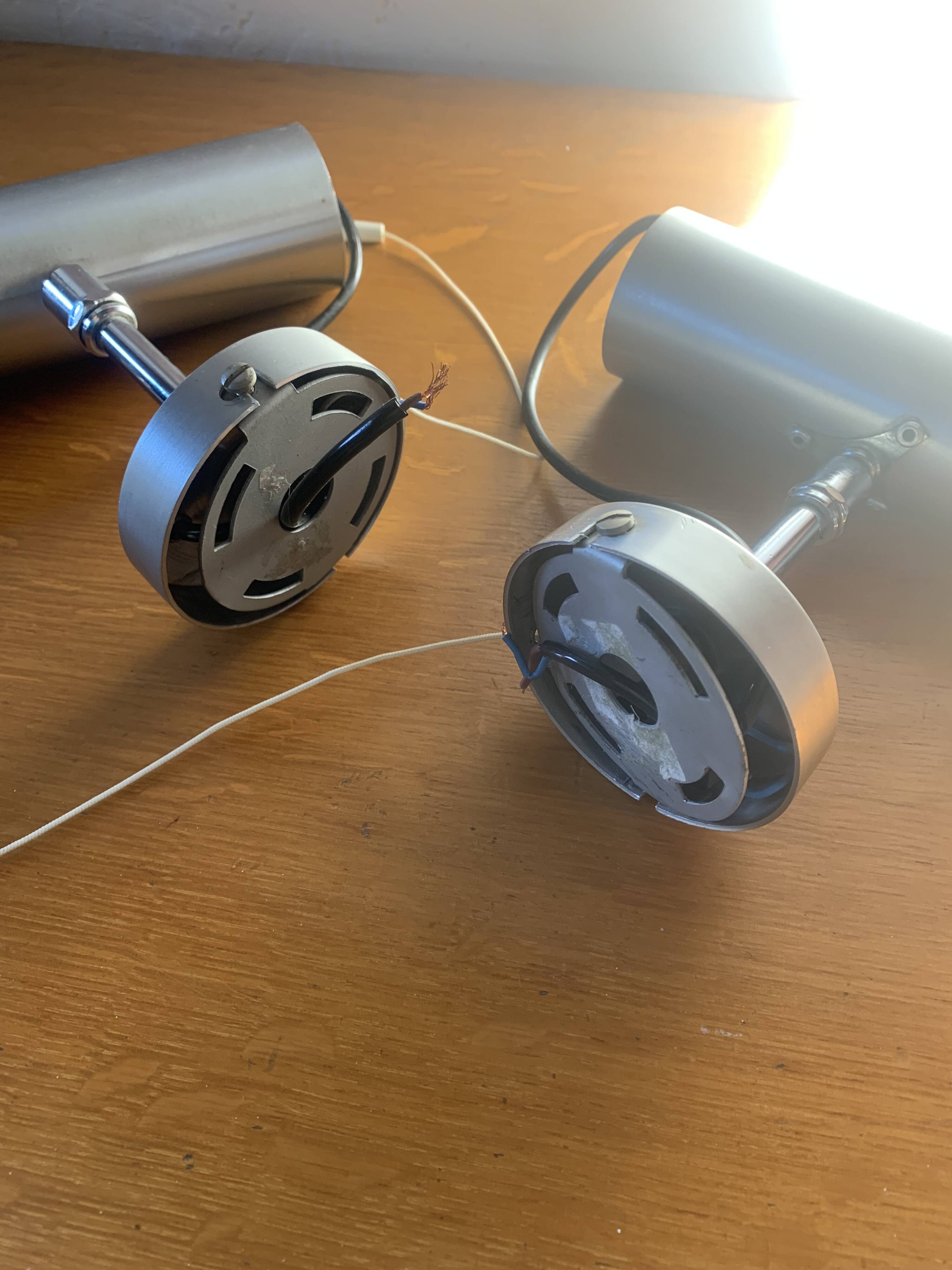 Vintage wall spotlights