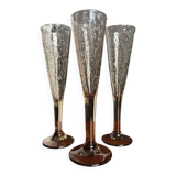 Champagne flutes bubble glass Biot