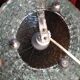 Lampe boule en verre vintage