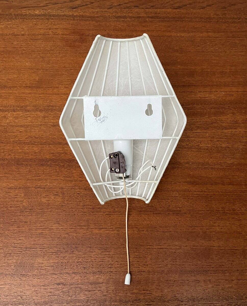 Modern mid-century cocoon wall light by Friedel Wauer for Goldkant Leuchten, 1960s.
