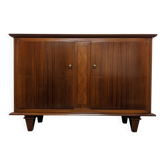 Art Deco style sideboard in rosewood and sycamore, France circa 1950