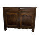 Antique high buffet in solid wood from the late 19th to early 20th century.