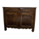 Antique high buffet in solid wood from the late 19th to early 20th century.