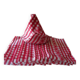 Lot de 10 serviettes coton