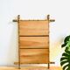 Fake bamboo wooden mirror 85 x 65 cm