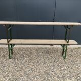 Old foldable bench of fair