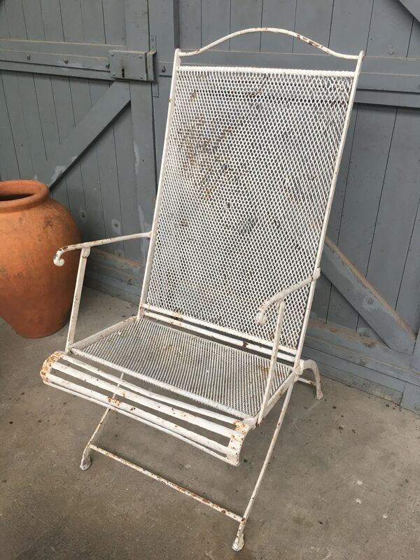 Fauteuils de jardin métal grillage