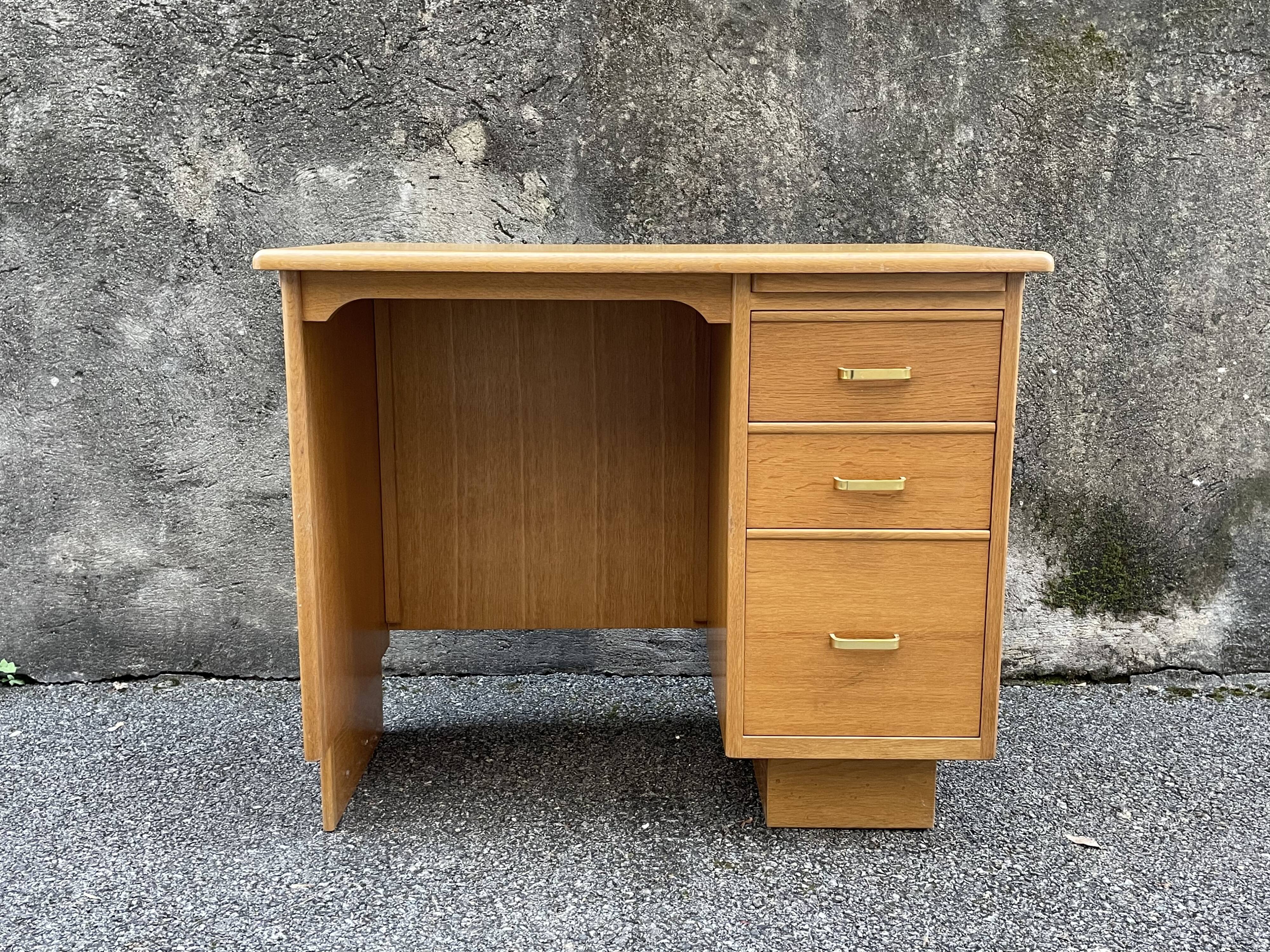 Vintage gilded wooden desk