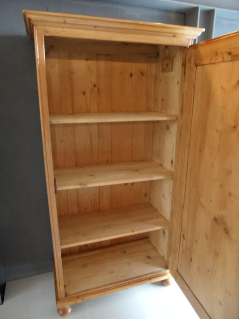 Antique pine one door cabinet