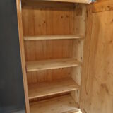 Antique pine one door cabinet