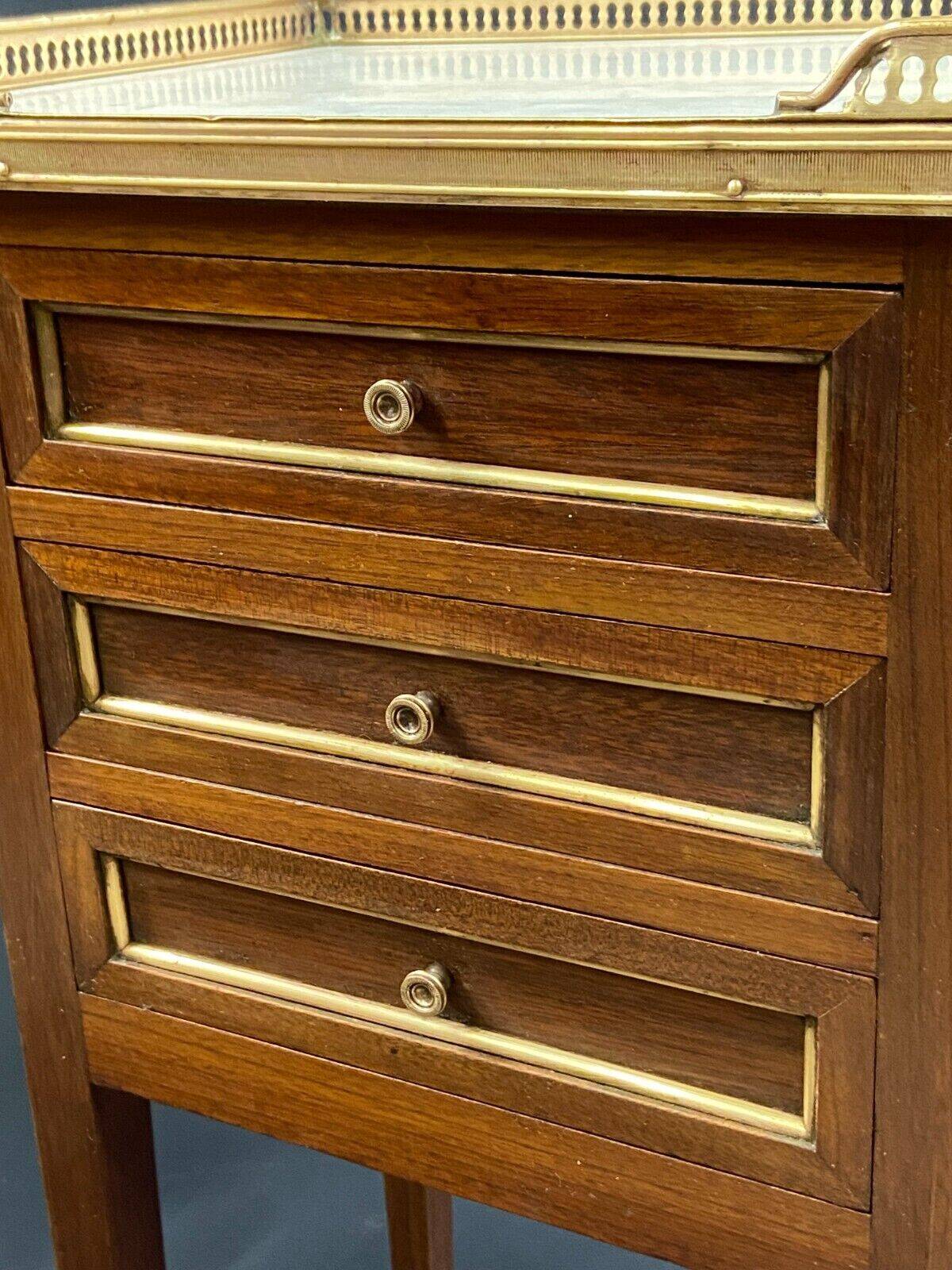 Bedside table end table side table mahogany console Louis XVI late 19th century