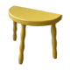 Ochre yellow tripod stool