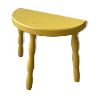 Ochre yellow tripod stool