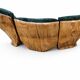 Carved velvet sofa