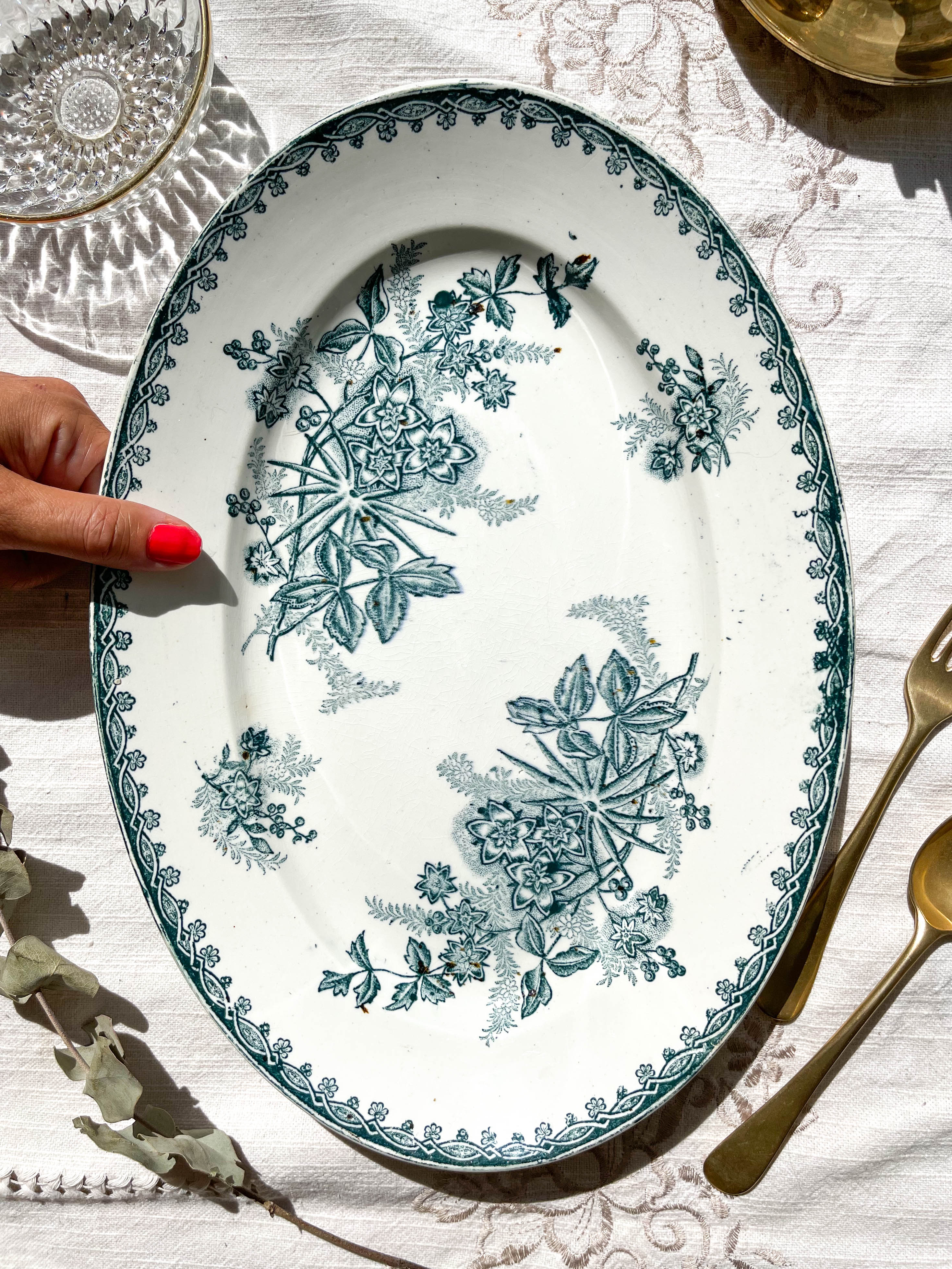 Flat oval Iron land St Amandinoise "MARGOT"
