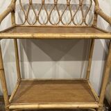 Small Rattan & Bamboo Shelf