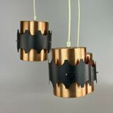 60s 70s lamp light ceiling lamp cascade lamp metal space age design