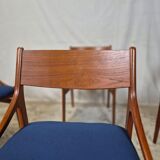 Vestervig Eriksen, vintage 1960s Danish dining chairs