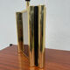 Smoked mirror lamp brass 1970s