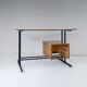 Mid- Century Modern Writing Desk, Brass and Metal, Italy 1960s