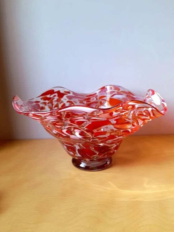 Blown glass bowl from Murano 1970
