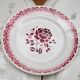 Ensemble de 6 assiettes Art Déco St Amand en grès rouge, motif "Nina"