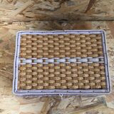 Former worker box sewing rattan braid