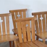 Serie de chaises scandinaves de goran malmvall 1970