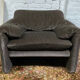 Maralunga armchair and Ottoman by Vico Magistretti 70s