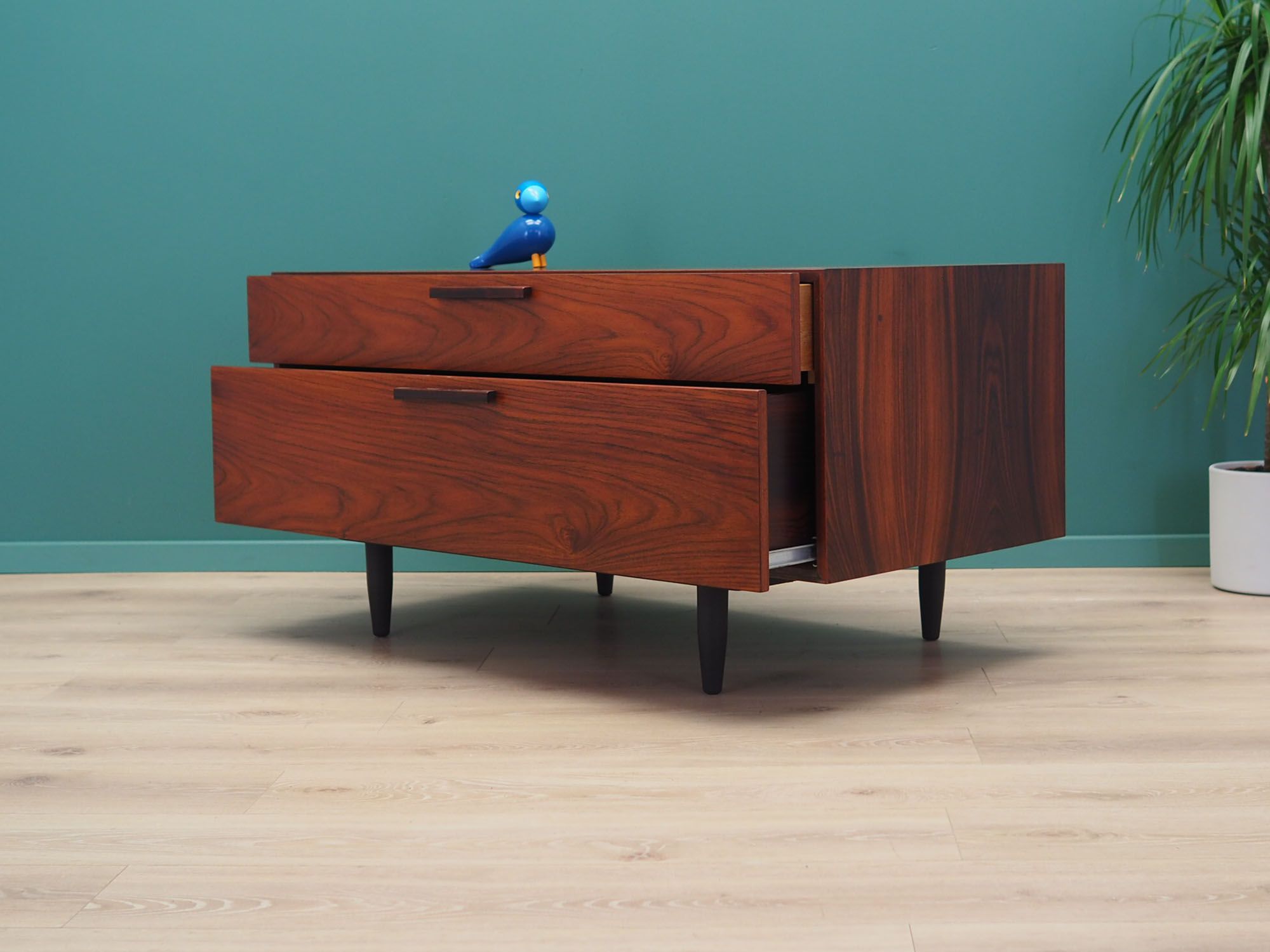 Rosewood chest of drawers, Danish design, 1970s, Ib Kofod Larsen, manufacturer: Faarup Mob